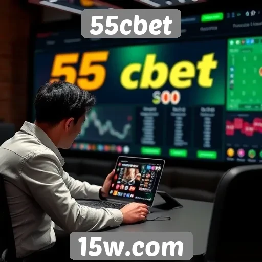 Revisão da experiência do usuário no site 55cbet